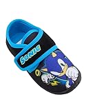 Marvel Spiderman und Sonic Jungen Hausschuhe Leicht Verschluss Stiefel Pantoffel Kinder Slippers warm Hausschuhe Gr. 25-33 (Schwarz, EU Schuhgrößensystem, Kleinkind, Numerisch, M, 26)