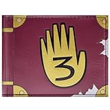 Gravity Falls Mystery Shack Geheimes Journal 3 Geldbörse/Geldbeutel Bi-Fold ID & Kartenhalter, Braun