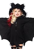 Leg Avenue C49100 - Cozy Bat Kinderkostüme, Schwarz, Größe X-Small (3 -4 Jahre)