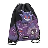 Pokemon - Junior Sack Rucksack, Gengar Design, mit verstellbaren Griffen, Rucksack, Schwarz, Offizielles Produkt (CyP Brands)