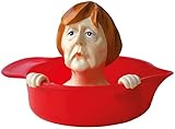 Zitronenpresse ''Angie'' aus stabilem Gießharz, handbemalt, lebensmittelechten Farben - Squeeze it! Ø 12 cm, Höhe 10 cm • 40580 ''Angela Merkel Zitronenpresse'' von Inkognito • Künstler: • Weihnachtliches • Küche & Frühstück • Haushalt • Dies + Das