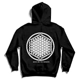 Bring Me The Horizon Herren Kapuzenpullover Flower Of Life, Schwarz (Black), L