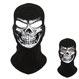 Totenkopf Maske Sturmmaske für Männer, Skull Skelett Maske Outdoor Reitmaske Halloween Cos Masken