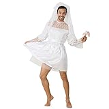 EraSpooky Herren Braut Drag Queens Bräutigam Party Lustiges Comedy Kostüm Outfit