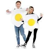 Fun Shack Spiegelei Kostüm Damen Und Herren, Kostüm Spiegelei, Kostüm Ei, Spiegelei Speck Kostüm, Ei Kostüm Erwachsene