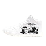 Gojo Satoru Sneakers, Itadori Yuji/Fushiguro Megumi/Geto Suguru Anime Peripheriedruck Weiße Schuhe Anime Sport Casual High-Top Weiße Schuhe, Typ2, 35 EU
