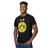 Borussia Dortmund, BVB-T-Shirt mit Logo, Schwarz, XL
