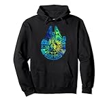 Star Wars Millennium Falcon Water Color Ink Splatter Pullover Hoodie