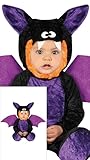 Baby Fledermaus Kostüm Halloween Babykostüm Halloweenkostüm Kinder Gr. 74-92, Größe:86/92