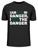 Shirtstreet24, I AM NOT IN Danger, I AM The Danger, Heisenberg Breaking Bad Walter White Funshirt, Größe: L, schwarz