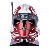 Koshowgic Halloween-Helm, Vollkopfmaske, Zubehör, Rollenspiel-Kleidung, für Erwachsene und Männer, Kunstharz (Dunkelrot)