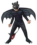 Rubie's 610103 Rubies How to Train Your Dragon Kostüm, schwarz, M Halloween