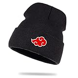 Akatsuki - Coole rote Wolke Wollmütze Wintermütze Rollmütze Anime Beanie Mütze Seemannsmütze Unisex Piece