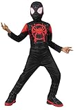 Rubies Klassisches Miles Morales-Kostüm für Jungen und Mädchen, Jumpsuit mit Stiefelstulpen und Maske, offizielles Marvel-Lizenzprodukt für Geburtstage, Geschenke, Partys und Karneval