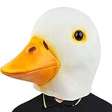 CreepyParty Ente Anrufen Maske Tier Latex Vollkopf Realistische Masken Für Halloween Karneval Kostüm Party Parade