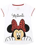 Disney Mädchen T-Shirt Minnie Mouse Weiß 98