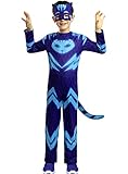 Funidelia | Catboy PJ Masks Kostüm 100% OFFIZIELLE für Jungen Größe 7-9 Jahre Zeichentrickfilm, Catboy, Eulette, Gecko - Farben: Bunt, Zubehör für Kostüm - Lustige Kostüme für deine Partys