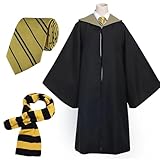 YushengTai Magier Robe, Kostüm Kinder Umhang, Zauberer Kostüm für Halloween Cosplay Karneval Verkleidung Party