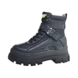 Buffalo Damen Aspha Com1 Mode Stiefel, Schwarz, 39 EU