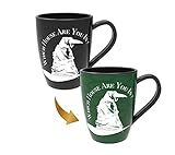 Harry Potter Sorting Hat Mug - Slytherin , Heat Reveals The Hidden Hogwarts House , Thermal Pattern Change, Black