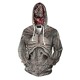 JIYAN Demogorgon Cosplay Hoodie,Drama Stranger Couple Outfit Pullover,Herren Kostüme Damen Teenager Kapuzen Sweatshirt Dailywear (1,M)