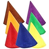 HOMSFOU Weihnachtsdeko 7 Stück Partyhut Partyzubehör Halloween-Kostüme Deko- Halloween-Zwergmütze Zwergkostüm-Hut Halloween-Kostüm-Requisiten Halloween-Zwerghut Zwergenmütze Cosplay