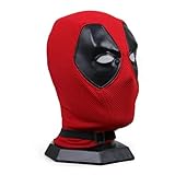 Cosplay Maske,Rot Herren Party Strickmaske,Luxus Reality Strickmaske,Erwachsene Reality Helm Party Zubehör,Kostüm Requisiten für Masquerade, Cosplay Party Kostüm Requisiten