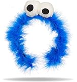 Hatstar Cookie Keks Monster Haarreif + Aufbügler | Halloween Krümelmonster Stirnband mit Kulleraugen | Kostüm Haarschmuck Accessoire zu Halloween, Karneval, Fasching & Fastnacht