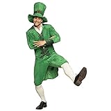 Boland - Kostüm Kobold, Hut, Mantel und Hose für Erwachsene, Wichtel, Kobold, St. Patricks Day, Verkleidung, Karneval, Mottoparty, 50-52