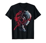 @n!mY Anime Manga Grafik Kopfhörer Artwork Anime T-Shirt