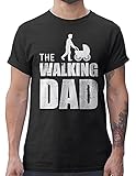 Shirtracer The Walking Dad Herren T-Shirt Geschenke Männer Weihnachten Geschenke für Väter Geschenkideen für Vatertag lustige Geschenke (XXL, Schwarz)