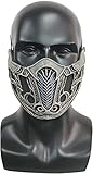 ZLCOS Sub Zero Latexmaske Mortal Kombat Kopfbedeckung 2021 Film Cosplay Kostüm Requisiten (Maske)