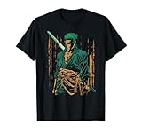 Japanische Retro Art Zoro Anime Grafik T-Shirt
