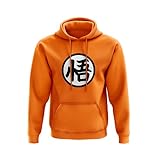SMARTYPANTS Goku Kapuzenpullover – Japanischer Anime, Manga, TV, Film, Krieger, Erde, Verteidiger, Erwachsene, Teenager, Geschenk, Orange Prime, 12- 13 Jahre