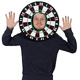 I LOVE FANCY DRESS DARTSCHEIBE KOSTÜM Hut Unisex DARTSCHEIBE NEUHEIT Sport-Accessoire MIT AUFGESETZTER Kapuze PERFEKT FÜR JUNGGESELLENABSCHIEDE, KNEIPENTOUREN + SPORTVERANSTALTUNGEN