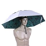 Demiawaking Regenschirm für Regen und Sonne, Angelhut, Sonnenschutz, tragbar, UV-beständig Sonnenschirm, Regenschutz, Reise-Hut, Outdoor-Regenschirm zum Angeln, Durchmesser 95 cm (Camo)