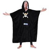 One Piece Hoodie Decke mit Ärmeln für Herren - One Size Übergroße Kapuzenpullover Fleece Tragbare Decken Geschenke für Fans