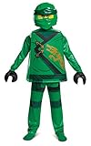 Disguise Ninijago Offizielles Kostüm für Kinder, Ninjago, Ninjago, Ninjago, Kostüm für Kinder, Ninjago-Kostüm, Grün, Ninjago-Kostüm, Kinder, Halloween-Kostüm, Ninjago, Größe S