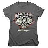 Gas Monkey Garage Offizielles Lizenzprodukt Spring Coils Frauen T-Shirt (Dunkelgrau), X-Large
