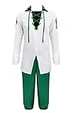 QYIFIRST Anime Nanatsu no Taizai Meliodas Outfits Fasching Cosplay Kostüm Weiß Herren M