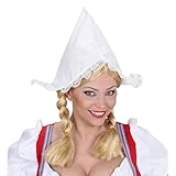 W WIDMANN MILANO Party Fashion - Hut Holländerin, weiß, Haube, niederländische Tracht, Kopfschmuck, Holland, Fasching, Karneval