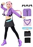 C-ZOFEK Fate/Apocrypha Astolfo Cosplay Outfit Kostüme mit Gürtel und Kopfbedeckung (Medium)