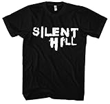 Silent Hill T-Shirt | Gamer | Nightmare | Freitag der 13 | Horror | Bone | Skull | Kostüm | Halloween | Horror | Geschenk | Männer | Herrn | Fun | Kult (L, Schwarz)