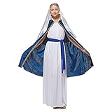 EraSpooky Erwachsene Damen Jungfrau Maria Halloween Cosplay Kostüm Osterkostüm