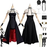 JYMTYCWG Anime Yor Forger Famiglia Cosplay Anya Forger Cosplay Kostüm Carine Uniform Abiti Fancy Party Halloween, Weihnachten, Geburtstag, Regalo di Festa