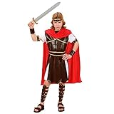 NET TOYS Kinder Herkules Kostüm Gladiatorenkostüm M 140 cm 8-10 Jahre Kämpfer Kostüm Antike Verkleidung Römerkostüm Römer Soldat