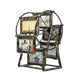 Garneck Rotierender Riesenrad Bilderrahmen Schreibtischtisch- Top- Vintage- Foto- Frames Personalisierte Familien- Fotorahmen Shows für Home Weihnachten Geburtstagsgeschenke