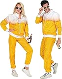 W WIDMANN MILANO Party Fashion - Kostüm Trainingsanzug, Bieranzug, 80er Jahre Outfit, Jogginganzug, Bad Taste Outfit, Faschingskostüme