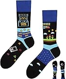 TODO Colours Lustige Socken mit Motiv - mehrfarbige, bunte, Verrückte für Herren und Damen (43-46, Game Master)