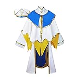 NIXU Anime Goblin Slayer Priestess Cosplay Kostüm Uniform maßgeschneidert (Größe M, weiß)